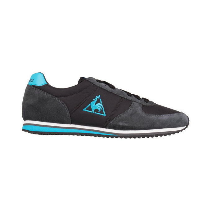 Le Coq Sportif Bolivar Noir-Vert Clair Chaussures Baskets Basses Femme